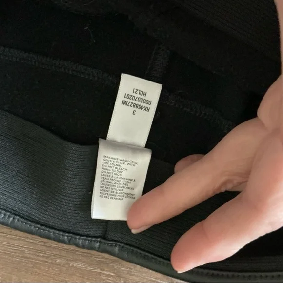 Nordstrom Rack Faux Leather Fleece Lined Womens Leggings Size Small - Picture 4 of 8